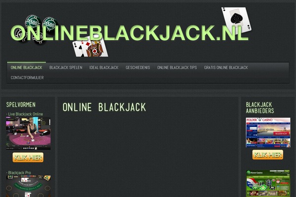 onlineblackjack.nl site used Drive