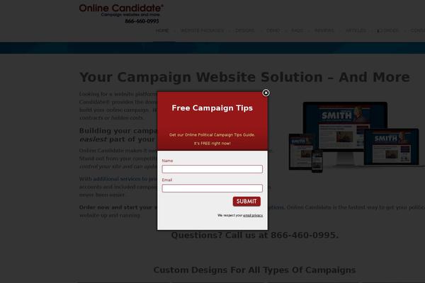 WordPress website example screenshot