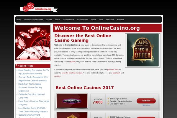onlinecasino.org site used Casinos