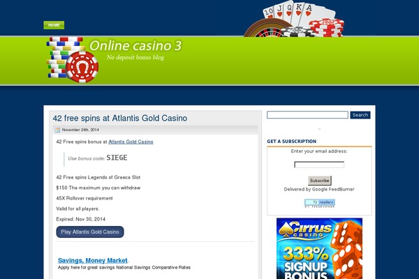 onlinecasino3.com site used Onlinecasino3theme