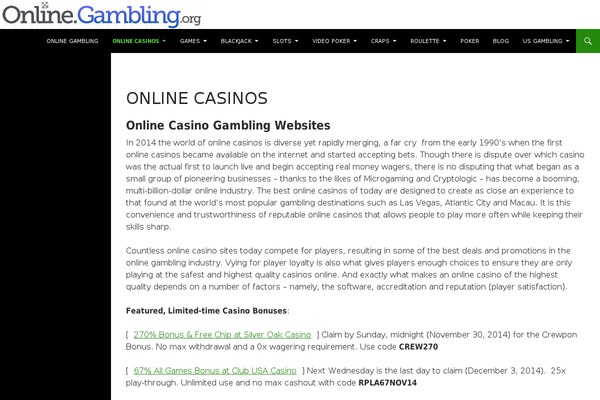WordPress website example screenshot