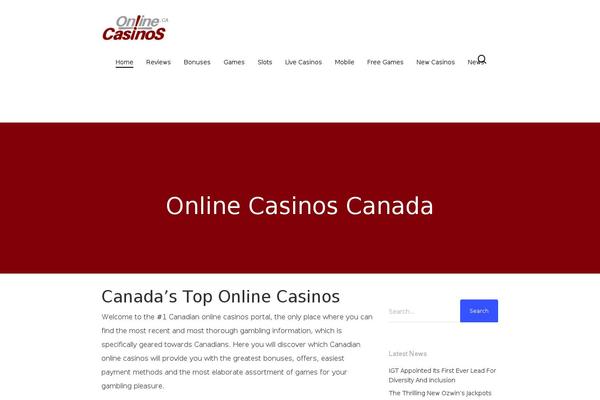 onlinecasinos.ca site used Red
