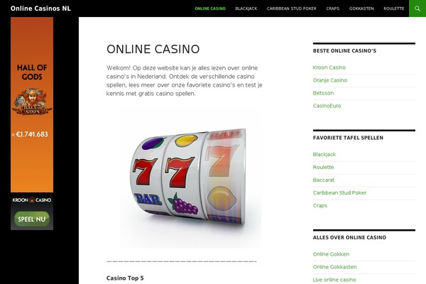 WordPress website example screenshot