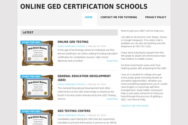WordPress website example screenshot
