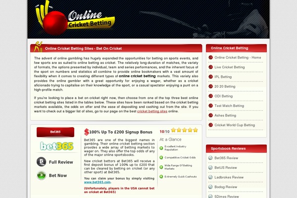 onlinecricketbetting.org site used Onlinecricketbetting