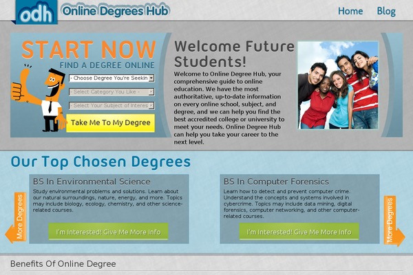 onlinedegreeshub.com site used Onlinedegreeshub