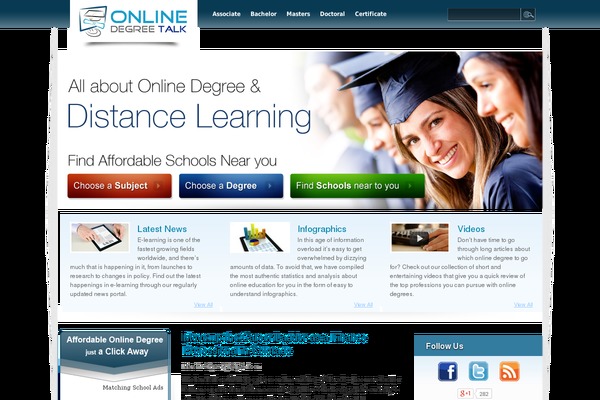 onlinedegreetalk.org site used Odt