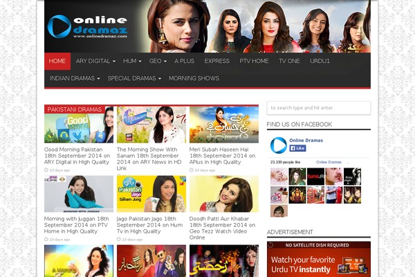 Jarida theme site design template sample