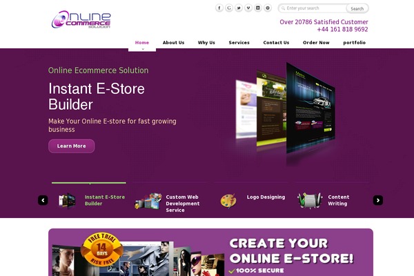 onlineecommercesolution.com site used Caffeine3