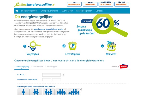 onlineenergievergelijker.nl site used Oev