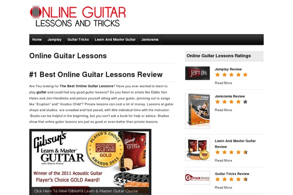 onlineguitarlessonsandtricks.com site used Ready Review