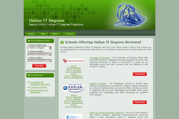 onlineitdegrees.org site used Online_it_retro_green