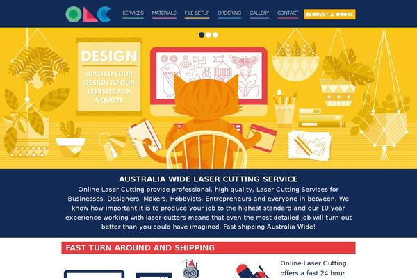 onlinelasercutting.com.au site used Laser2016
