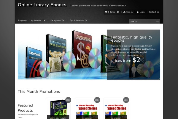onlinelibraryebooks.com site used Myshop