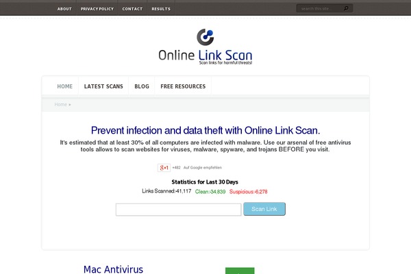 Site using Onlinelinkscan plugin