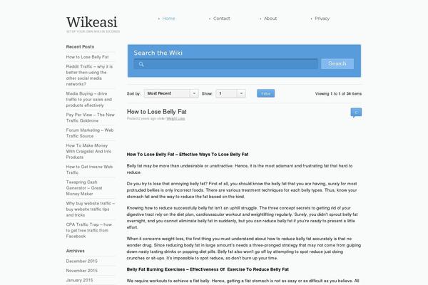 onlinemarketerclassroom.com site used Wikeasi