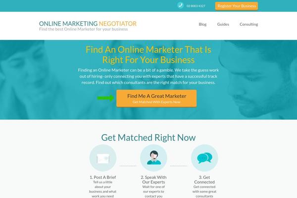 onlinemarketing.com.au site used Online-marketing-negotiator