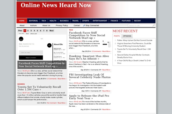 onlinenewsheardnow.com site used Transcriptv2