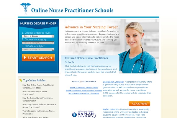 onlinenursepractitionerschools.com site used Nurse