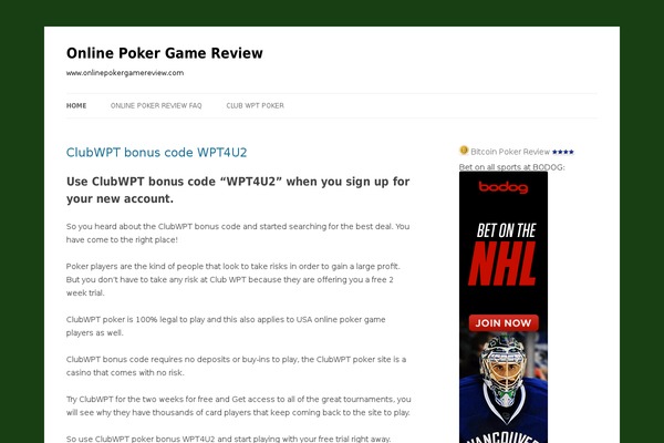 WordPress website example screenshot