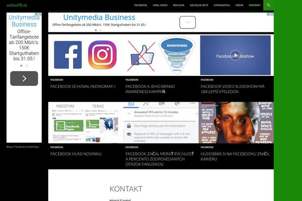 Twenty Fourteen theme site design template sample