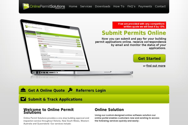 onlineps.com.au site used Online_permit