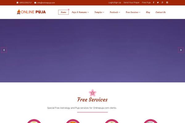 onlinepuja.com site used Online-puja