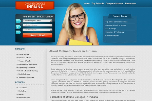 onlineschoolsindiana.com site used Tsbnew