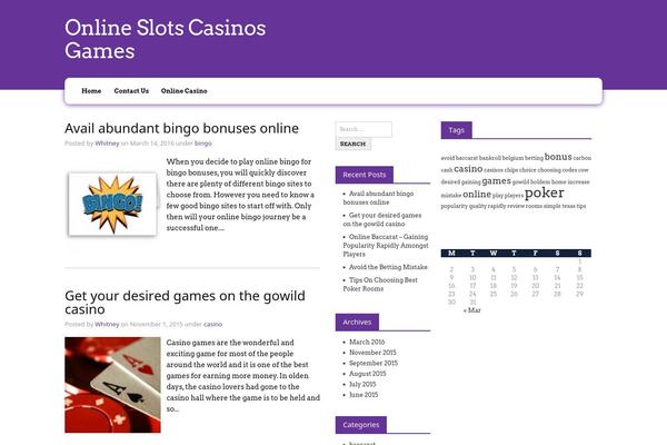 onlineslotscasinosgames.com site used Vinnear