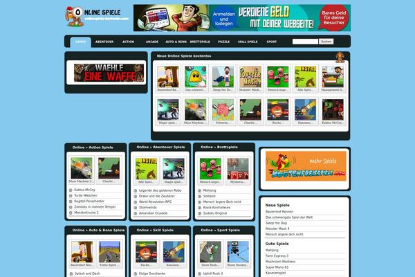 spiele theme websites examples