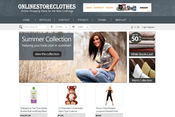 onlinestoreclothes.com site used Shopperpress