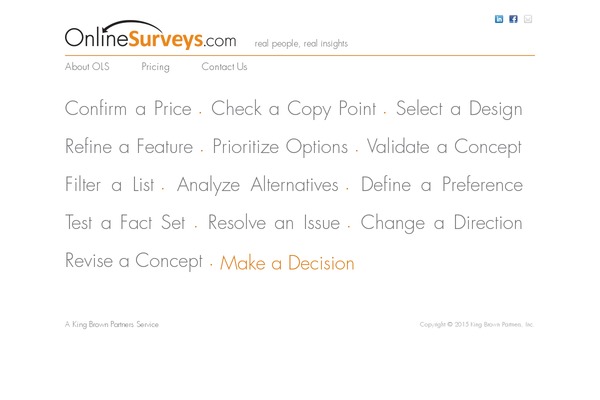 onlinesurveys.com site used Ols
