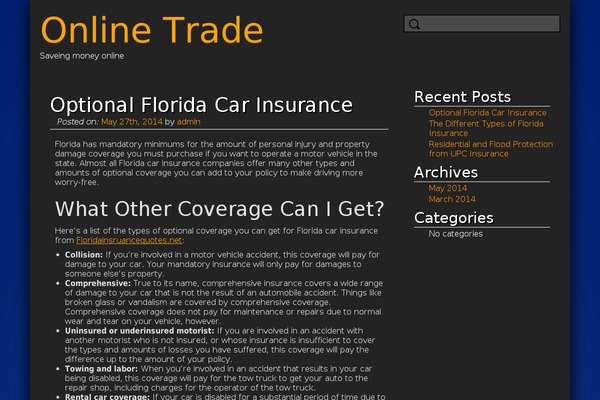 onlinetrade.tv site used Gray - Base Plate