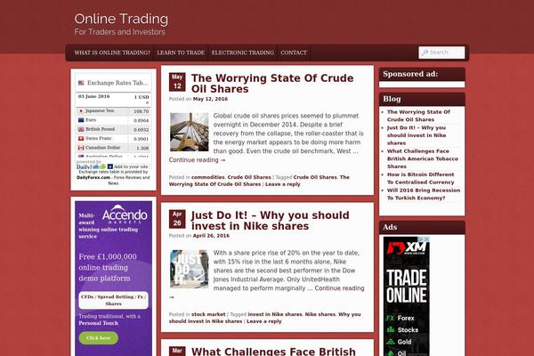 WordPress website example screenshot
