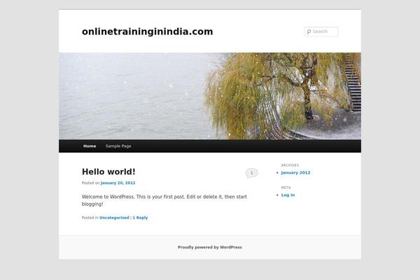 Twenty Eleven theme site design template sample