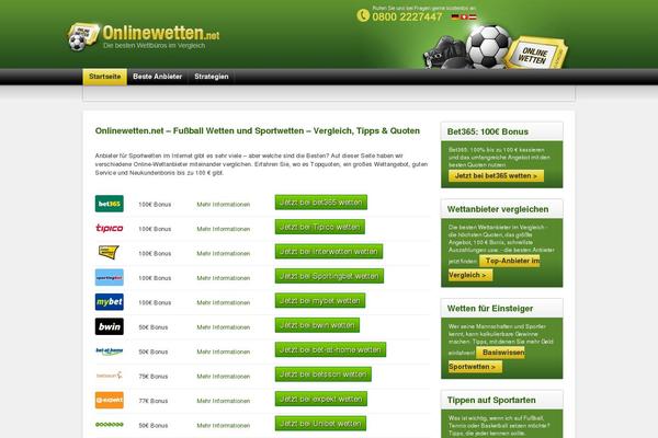 onlinewetten.net site used Onlinewetten-theme