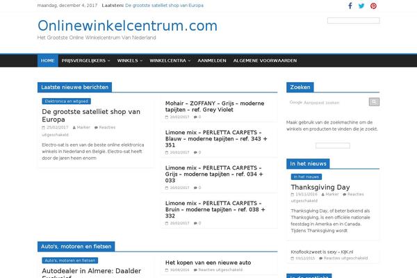 WordPress website example screenshot