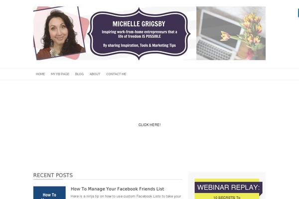 onlinewithmichelle.com site used Flex
