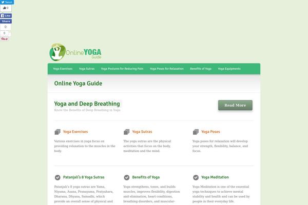 onlineyogaguide.com site used Wellness
