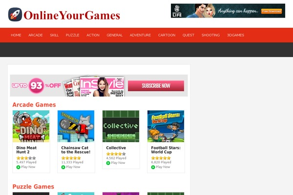 onlineyourgames.com site used Wp-game