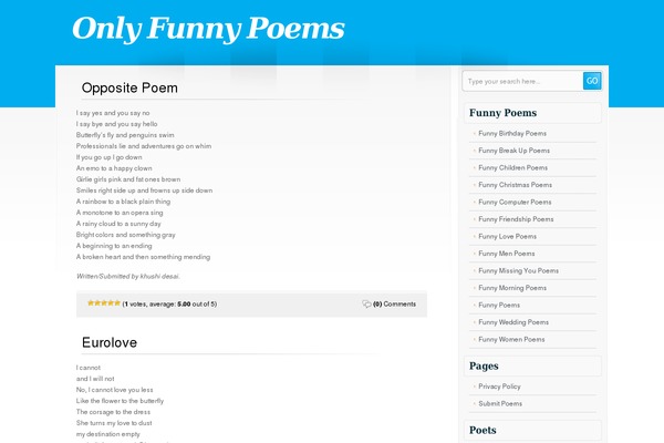 onlyfunnypoems.com site used Blue7