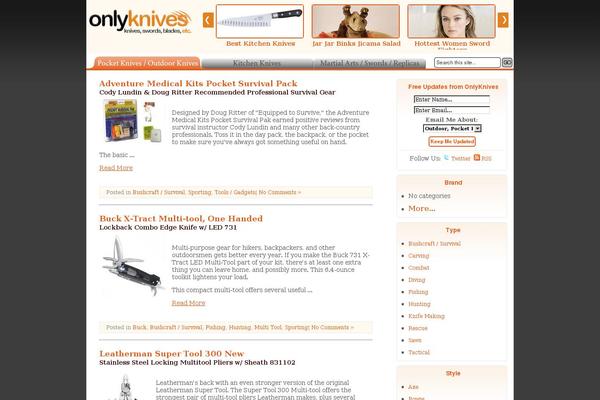 onlyknives.com site used Redsplash