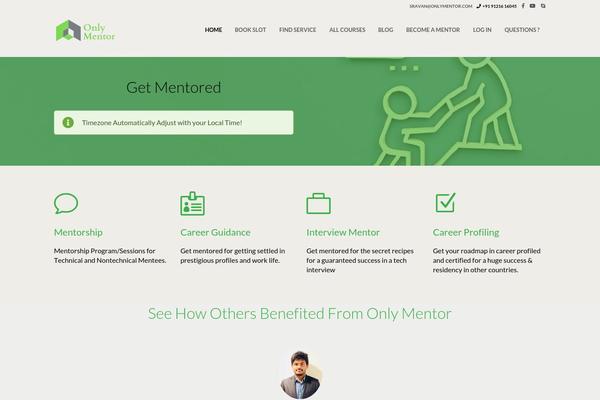 Mentor theme site design template sample