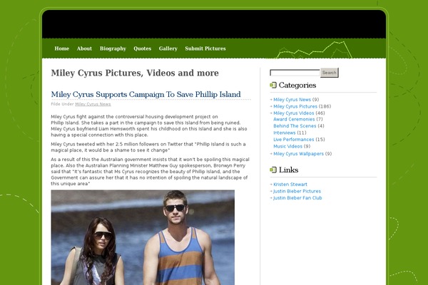 onlymileycyrus.com site used Moneyblog
