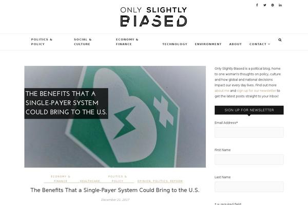 WordPress website example screenshot