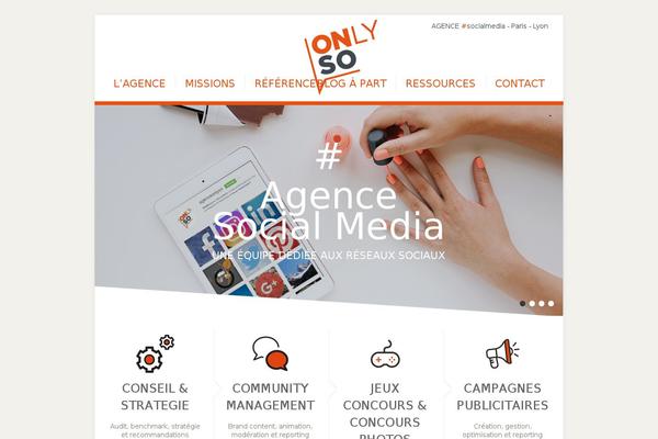 onlyso.fr site used Onlyso-theme
