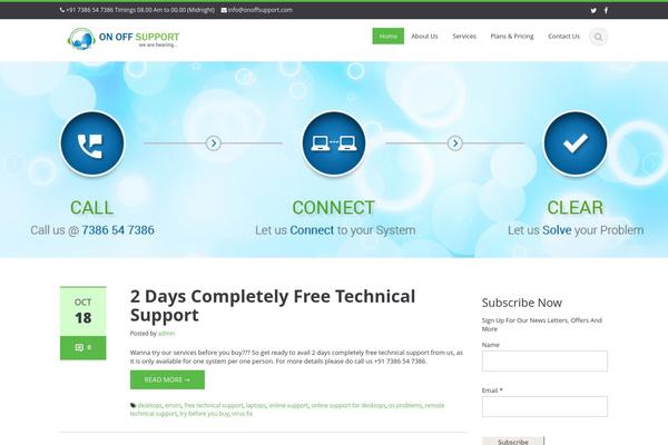 onoffsupport.com site used Ascent