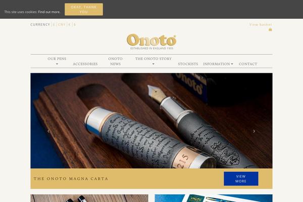onoto.com site used Onoto