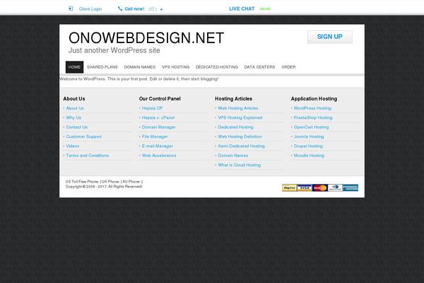onowebdesign.net site used Squarehost