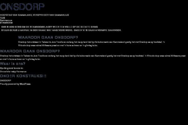 WordPress website example screenshot